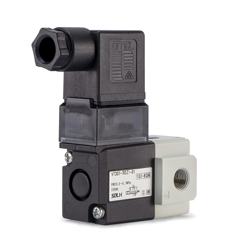 VT307 3-portars magnetventil/direktmanövrerad valstyp